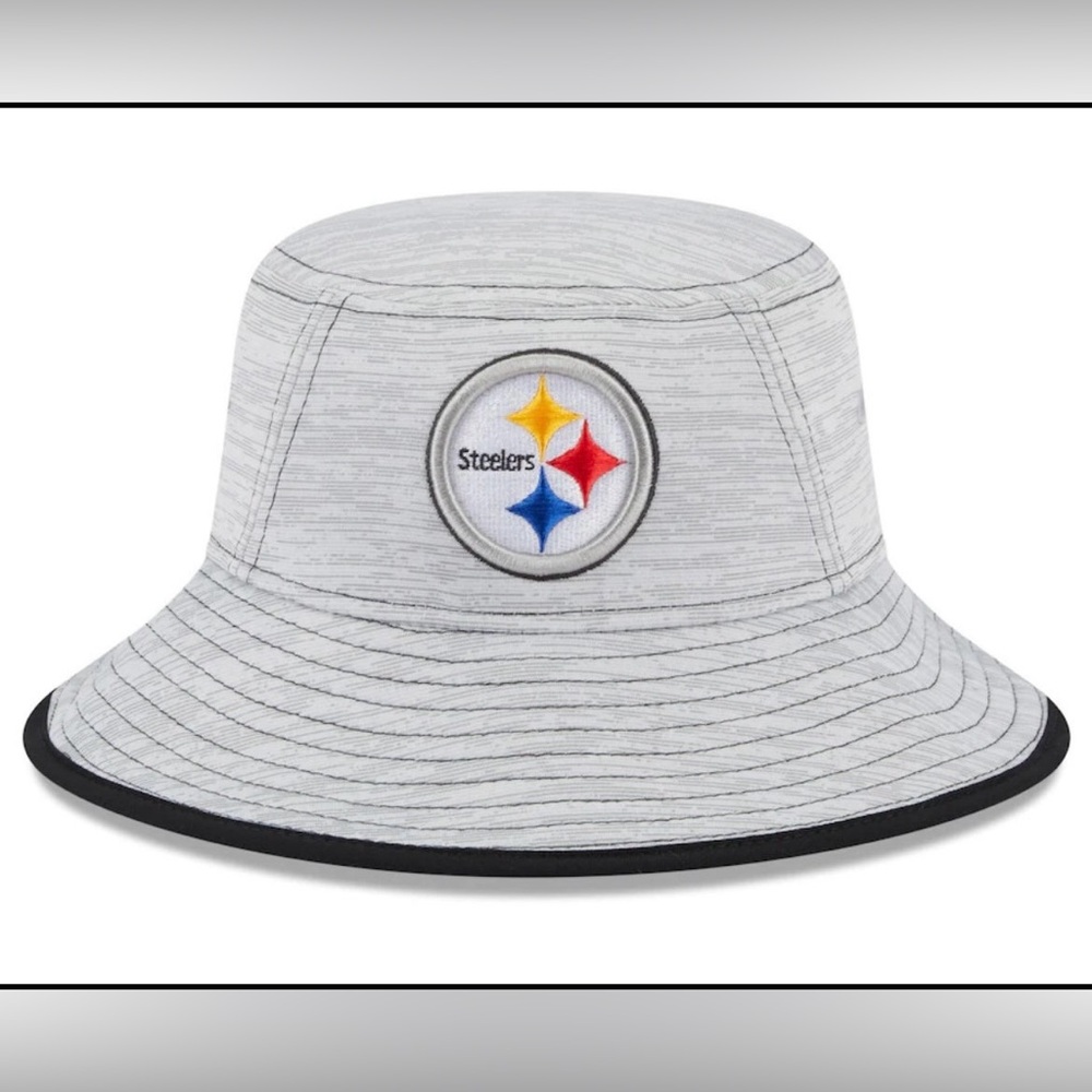 NFL Pittsburgh Steelers ~ New Era Game Bucket Hat ~ Gray